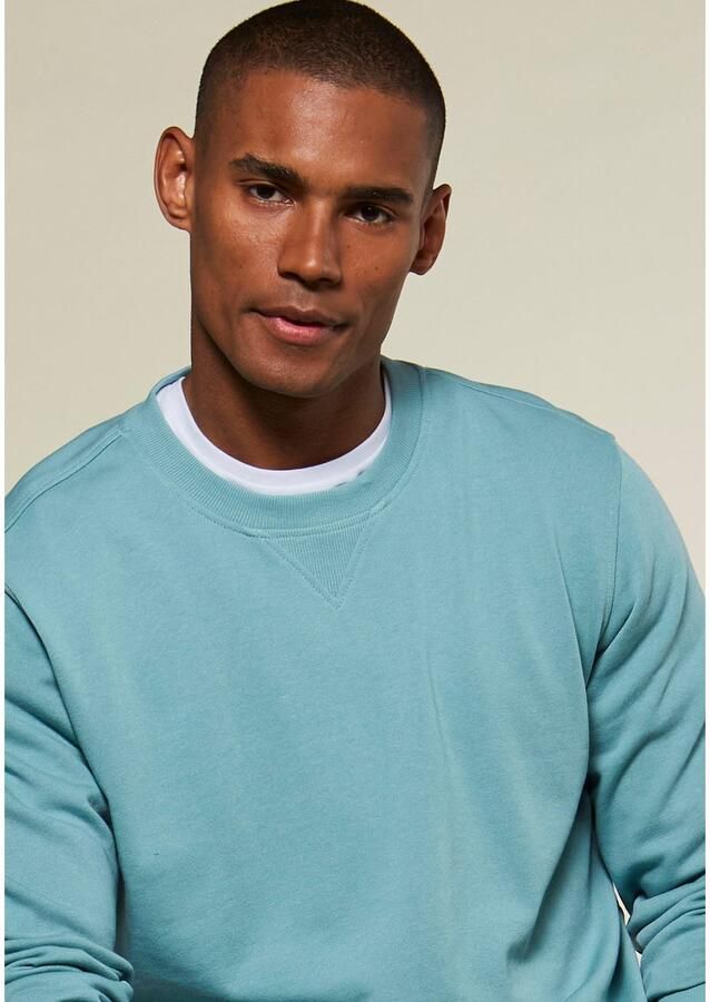 KangaROOS Sweatshirt Met een ronde hals met coole ribinzet aan de voorkant van de hals - Foto 3