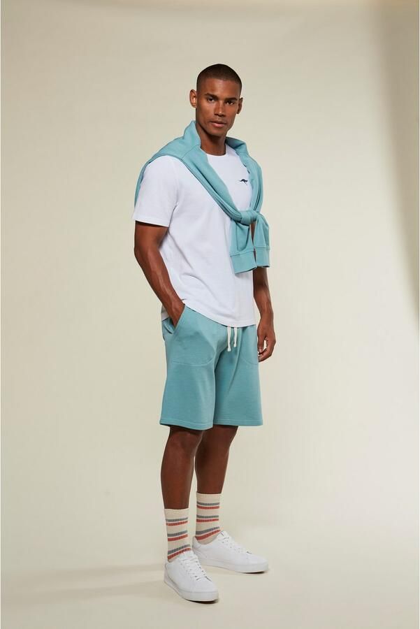 KangaROOS Sweatshirt Met een ronde hals met coole ribinzet aan de voorkant van de hals - Foto 5