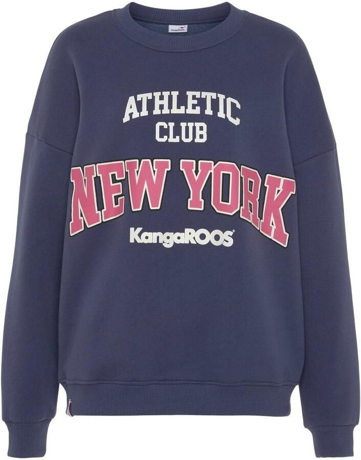 KangaROOS Sweatshirt met groot logo in college-stijl