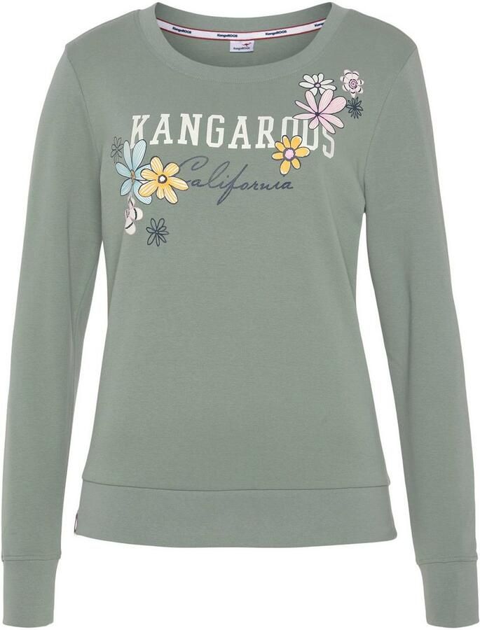 KangaROOS Sweatshirt met grote labelprint nieuwe collectie