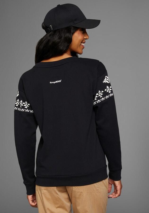 KangaROOS Sweatshirt met noorse print - Foto 3