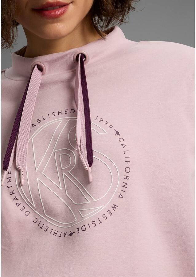 KangaROOS Sweatshirt met opstaande kraag en frontprint - Foto 2