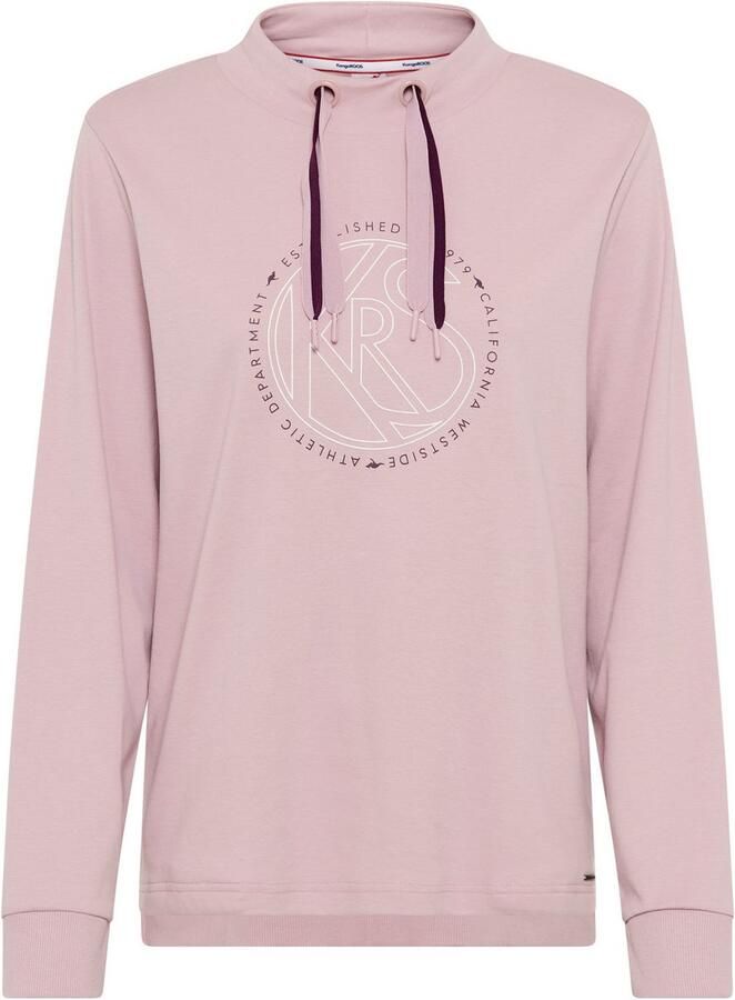 KangaROOS Sweatshirt met opstaande kraag en frontprint