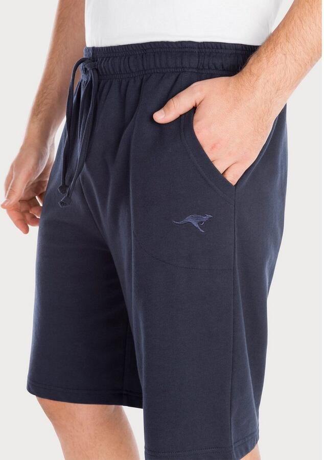KangaROOS Sweatshort Korte joggingbroek van zachte sweatstof met koord