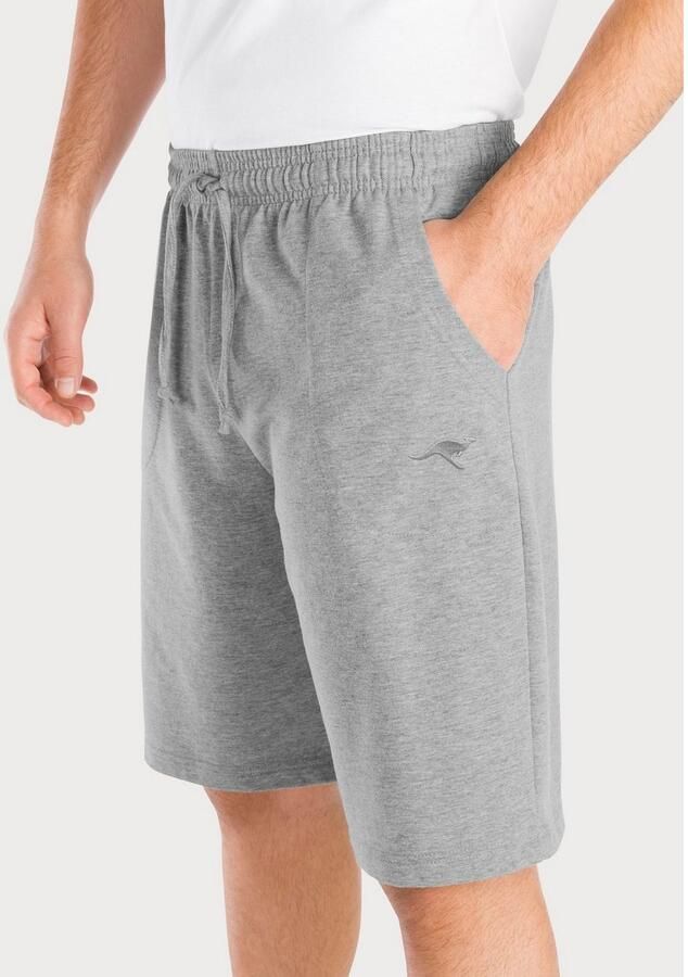 KangaROOS Sweatshort Korte joggingbroek van zachte sweatstof met koord - Foto 3