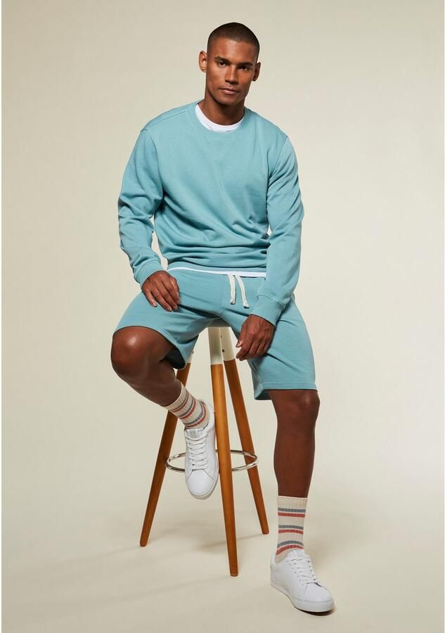 KangaROOS Sweatshirt Met een ronde hals met coole ribinzet aan de voorkant van de hals - Foto 4