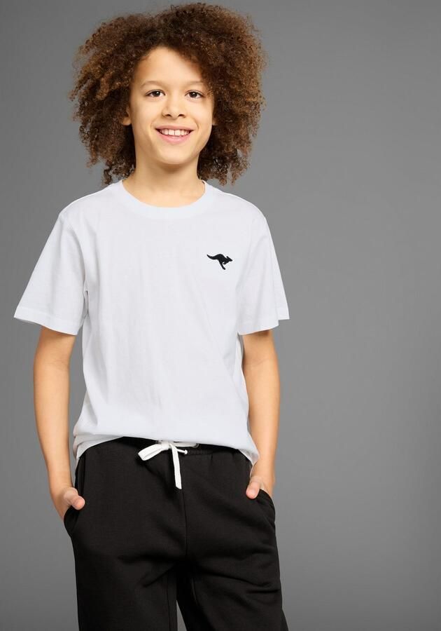 KangaROOS T-shirt 2-pack T-shirts met kleine borduursel (set 2-delig)