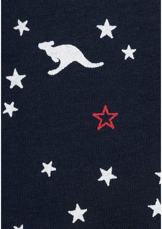 KangaROOS T-shirt All-over-motief Korte mouwen comfortabele pasvorm van jersey stof elastisch materiaal - Foto 3