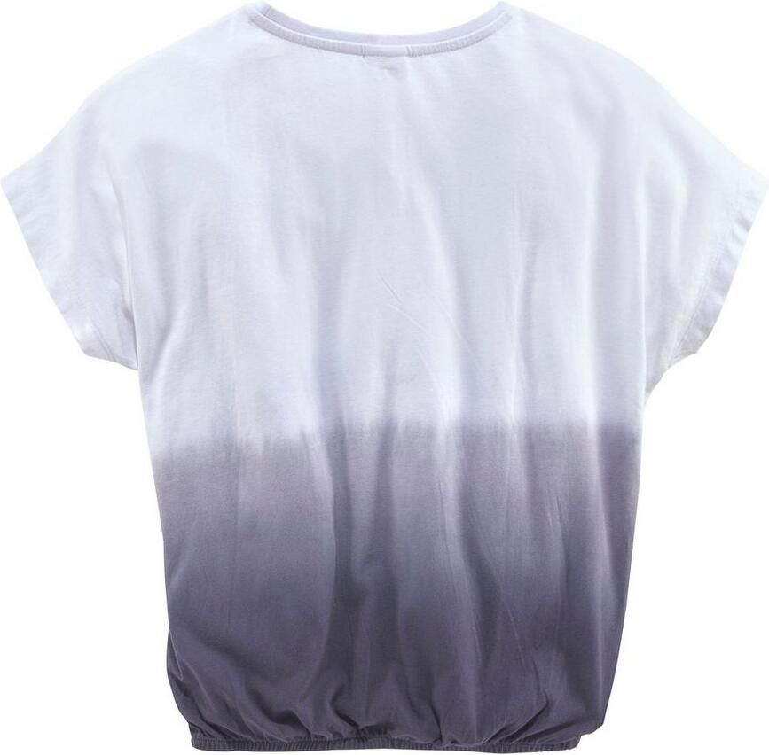 KangaROOS T-shirt In kleurverloop en logoprint Korte mouwen wijde vleermuismouwen modieuze batikprint