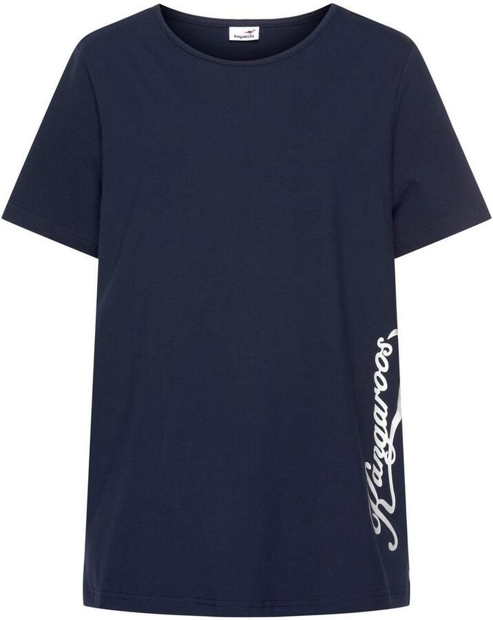 KangaROOS T-shirt Korte Mouw casual effen grote Maten