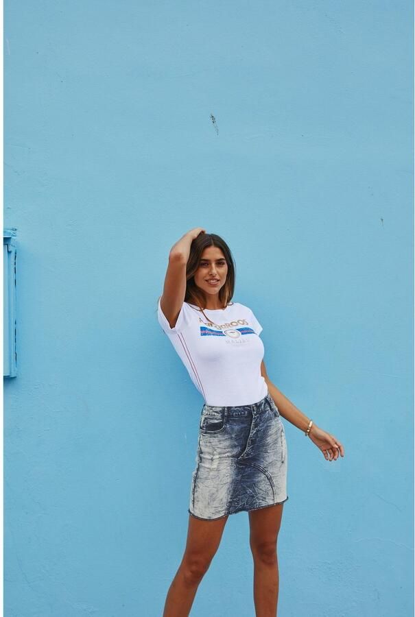 KangaROOS T-shirt Korte mouwen effen en bedrukt ronde hals (1-delig) - Foto 18