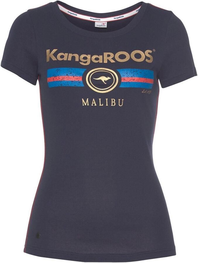 KangaROOS T-shirt Korte mouwen effen en bedrukt ronde hals (1-delig) - Foto 13