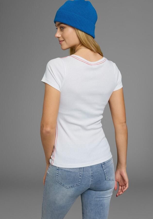 KangaROOS T-shirt Korte mouwen effen en bedrukt ronde hals (1-delig) - Foto 10