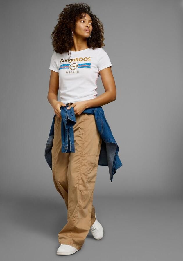 KangaROOS T-shirt Korte mouwen effen en bedrukt ronde hals (1-delig) - Foto 11