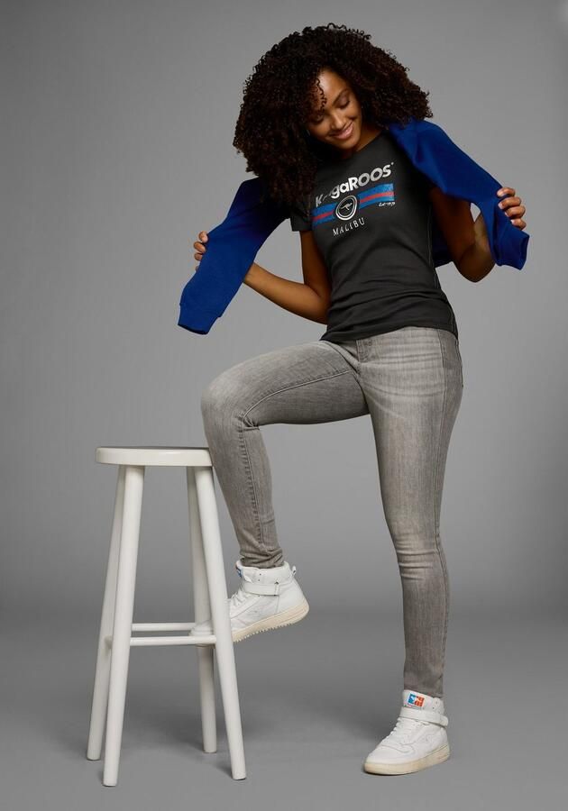 KangaROOS T-shirt Korte mouwen effen en bedrukt ronde hals (1-delig) - Foto 2