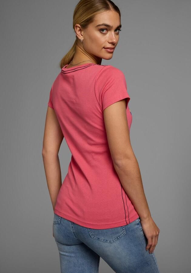 KangaROOS T-shirt Korte mouwen effen en bedrukt ronde hals (1-delig) - Foto 5