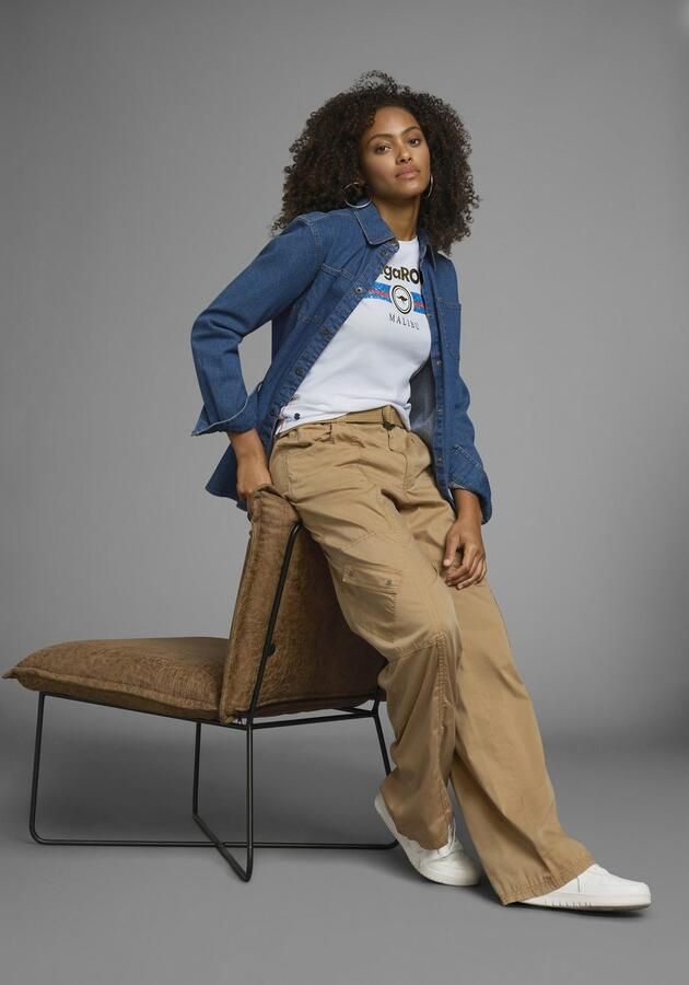 KangaROOS T-shirt Korte mouwen effen en bedrukt ronde hals (1-delig) - Foto 15