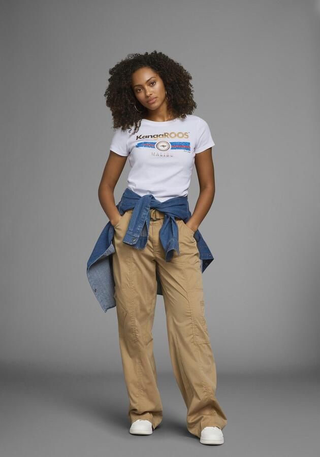 KangaROOS T-shirt Korte mouwen effen en bedrukt ronde hals (1-delig) - Foto 17