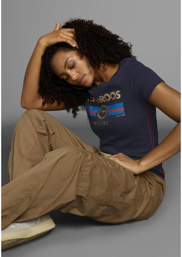 KangaROOS T-shirt Korte mouwen effen en bedrukt ronde hals (1-delig) - Foto 5