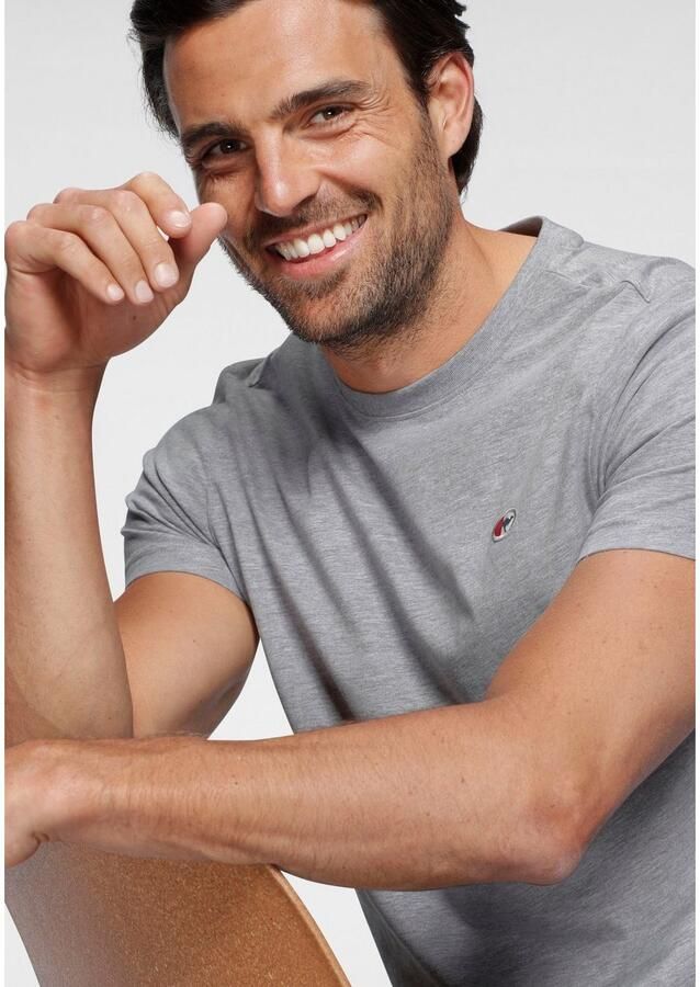 KangaROOS T-shirt Korte mouwen effen ronde hals van katoen van single jersey - Foto 3