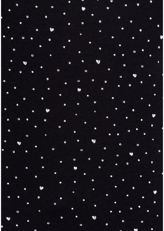 KangaROOS T-shirt Korte mouwen elastische ribstof met hartpatroon ronde hals - Foto 2
