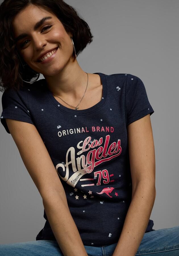 KangaROOS T-shirt Korte mouwen figuurvolgende pasvorm van 100% katoen - Foto 10