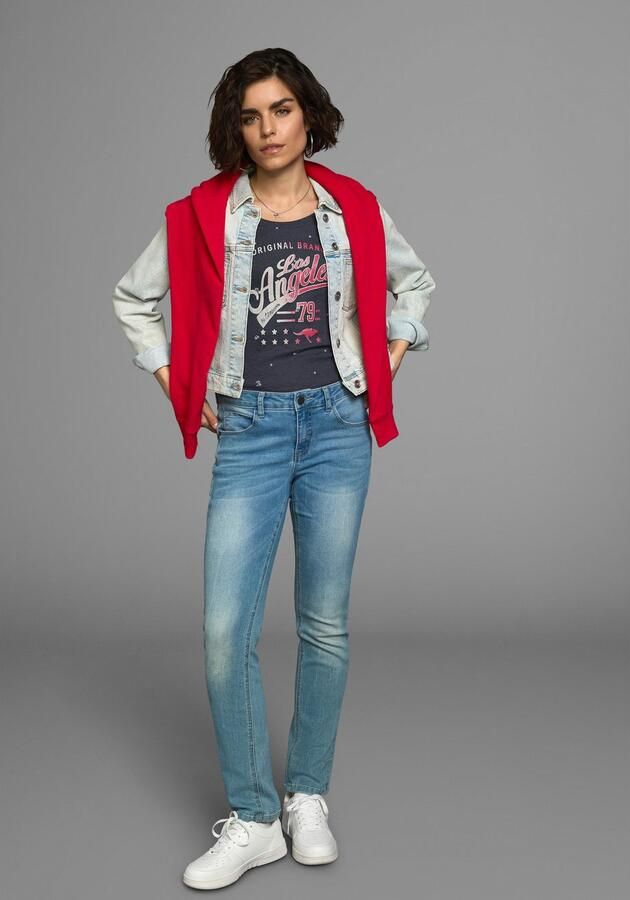 KangaROOS T-shirt Korte mouwen figuurvolgende pasvorm van 100% katoen - Foto 7