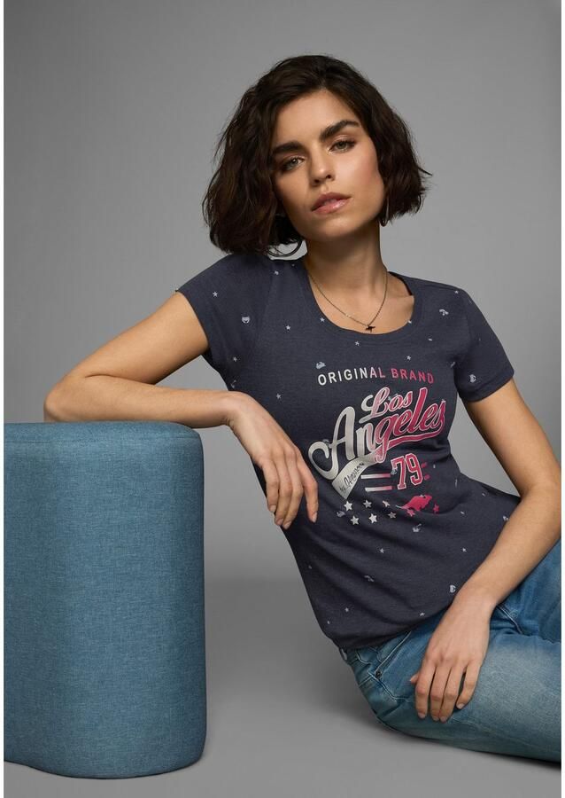 KangaROOS T-shirt Korte mouwen figuurvolgende pasvorm van 100% katoen - Foto 2