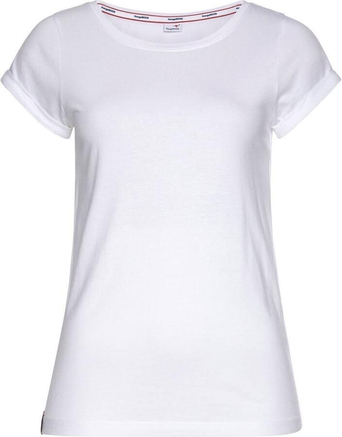 KangaROOS T-shirt Korte mouwen figuurvolgende pasvorm van single jersey