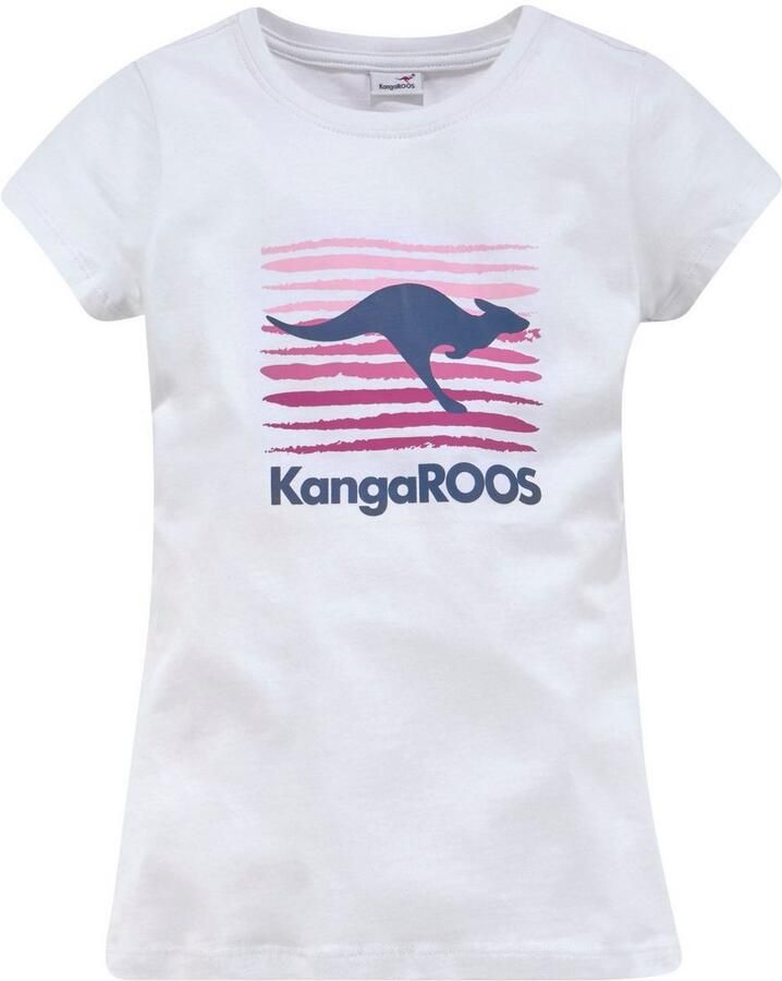 KangaROOS T-shirt Korte mouwen getailleerde snit met logoprint ronde hals - Foto 8