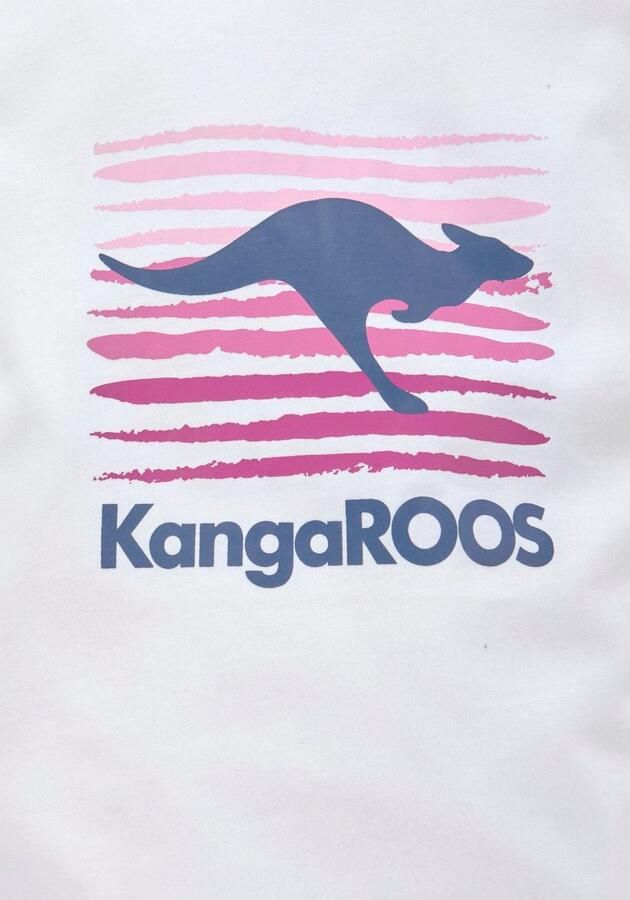 KangaROOS T-shirt Korte mouwen getailleerde snit met logoprint ronde hals - Foto 4