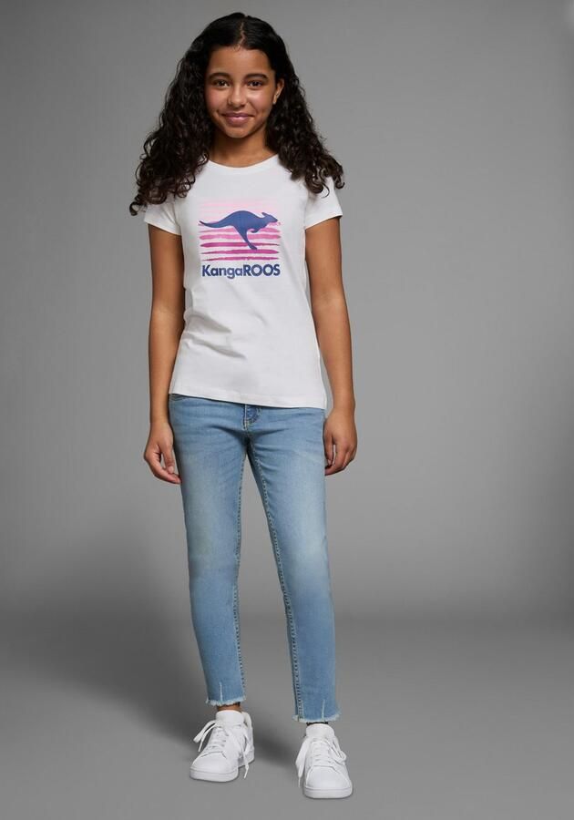 KangaROOS T-shirt Korte mouwen getailleerde snit met logoprint ronde hals - Foto 6