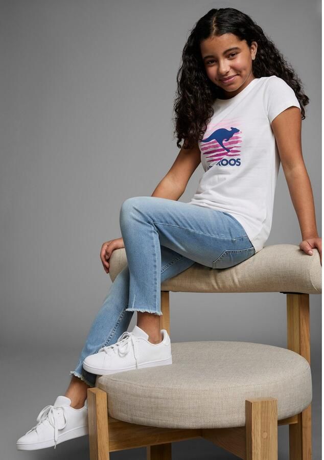 KangaROOS T-shirt Korte mouwen getailleerde snit met logoprint ronde hals - Foto 3