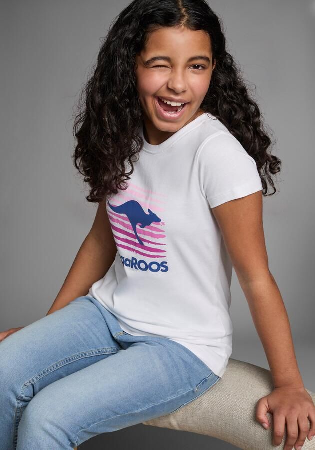 KangaROOS T-shirt Korte mouwen getailleerde snit met logoprint ronde hals - Foto 7