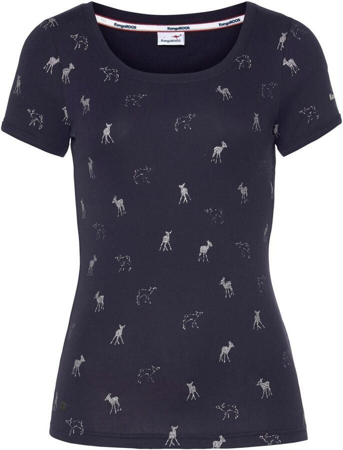 KangaROOS T-shirt korte mouwen zeer figuurvolgend en heupbedekkend - Foto 14