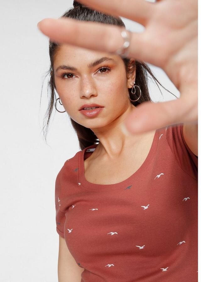 KangaROOS T-shirt korte mouwen zeer figuurvolgend en heupbedekkend - Foto 2