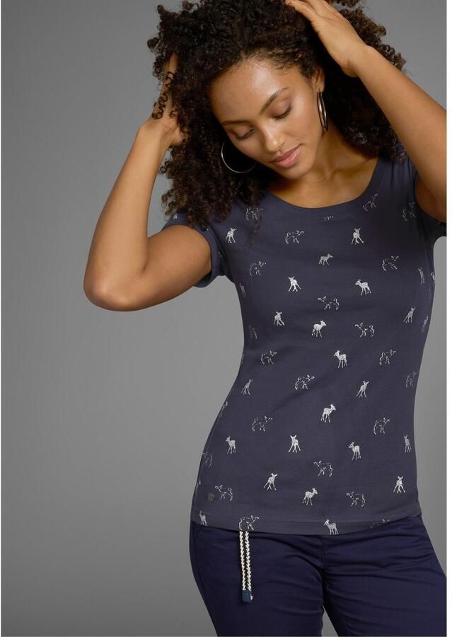 KangaROOS T-shirt korte mouwen zeer figuurvolgend en heupbedekkend - Foto 2