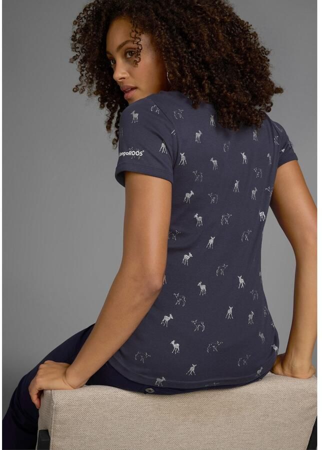 KangaROOS T-shirt korte mouwen zeer figuurvolgend en heupbedekkend