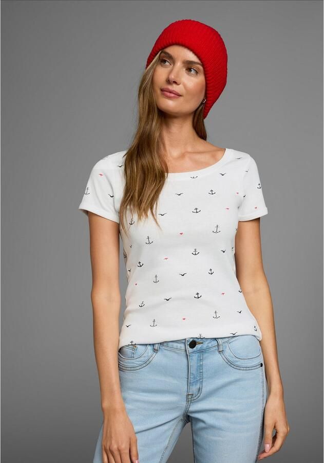 KangaROOS T-shirt korte mouwen zeer figuurvolgend en heupbedekkend - Foto 7