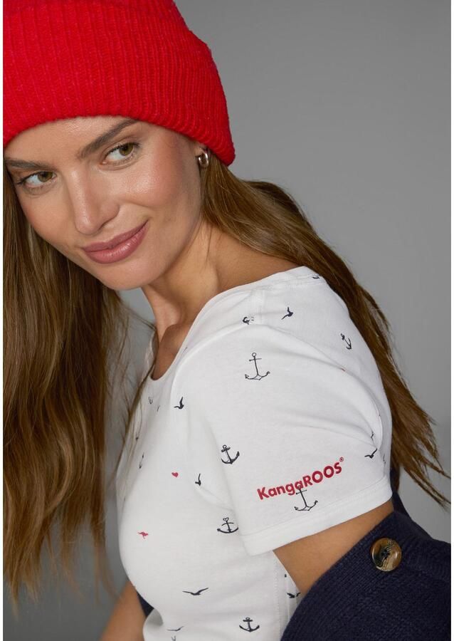 KangaROOS T-shirt korte mouwen zeer figuurvolgend en heupbedekkend - Foto 2