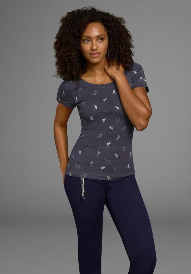 KangaROOS T-shirt korte mouwen zeer figuurvolgend en heupbedekkend - Foto 12