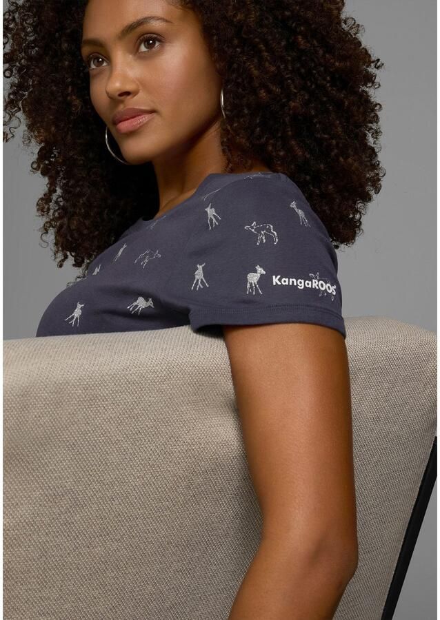 KangaROOS T-shirt korte mouwen zeer figuurvolgend en heupbedekkend - Foto 5