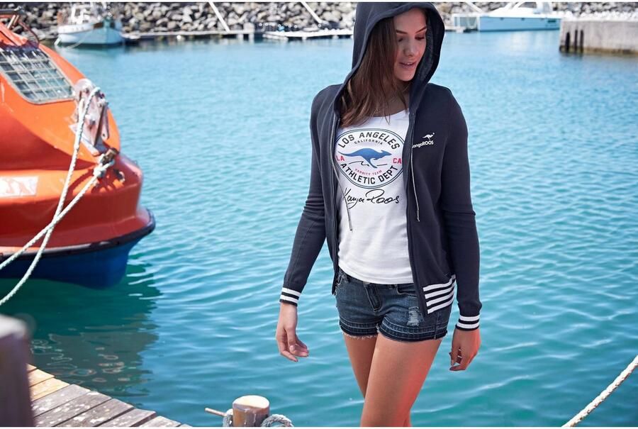 KangaROOS T-shirt Korte mouwen zeer figuurvolgend in vintage-ontwerp ronde hals - Foto 3