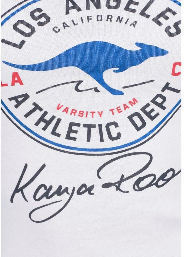 KangaROOS T-shirt Korte mouwen zeer figuurvolgend in vintage-ontwerp ronde hals - Foto 2