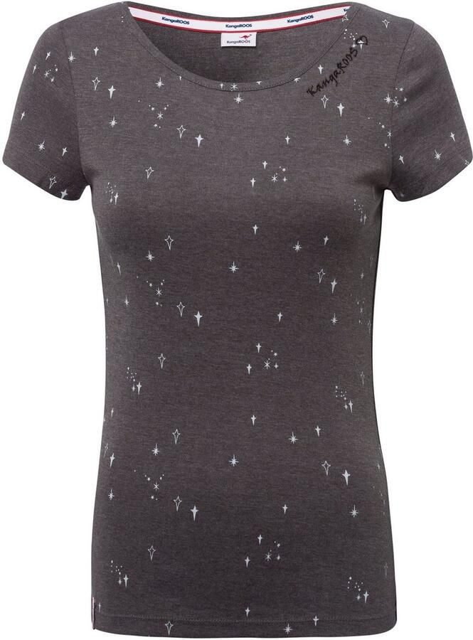 KangaROOS T-shirt Korte mouwen zeer figuurvolgend met contraststiksels - Foto 7