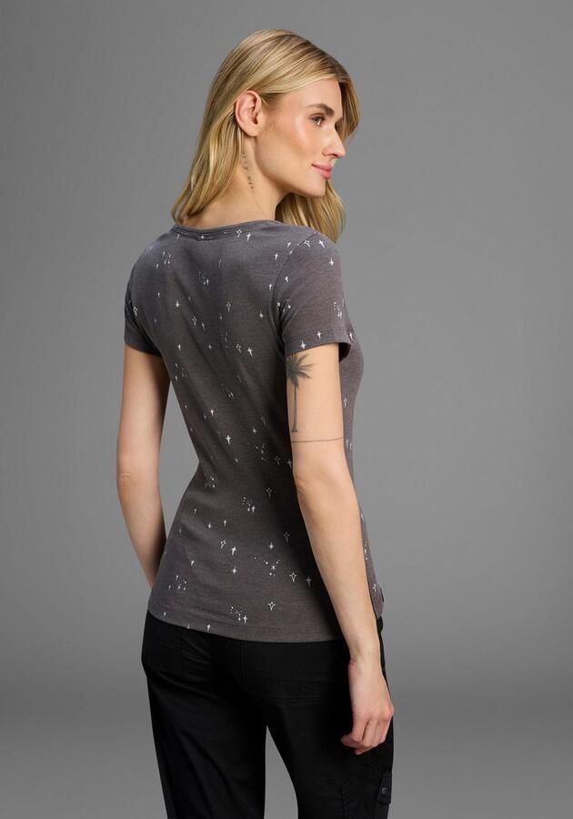 KangaROOS T-shirt Korte mouwen zeer figuurvolgend met contraststiksels - Foto 4