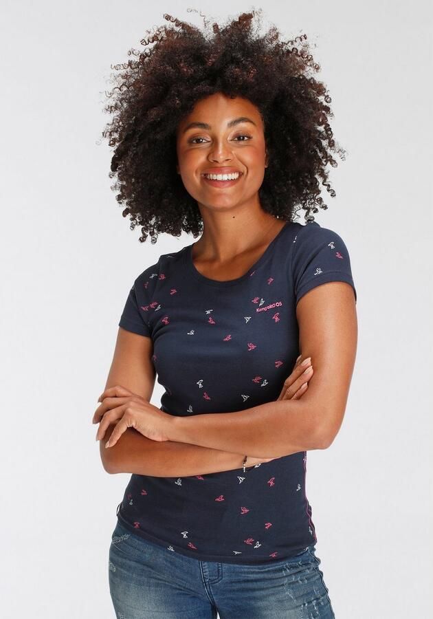 KangaROOS T-shirt Korte mouwen zeer figuurvolgend van 100% katoen - Foto 5