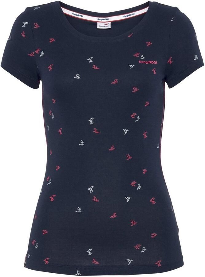 KangaROOS T-shirt Korte mouwen zeer figuurvolgend van 100% katoen