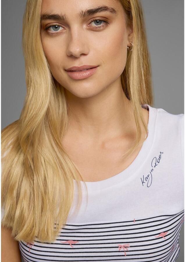 KangaROOS T-shirt Korte mouwen zeer figuurvolgende pasvorm van katoen - Foto 3