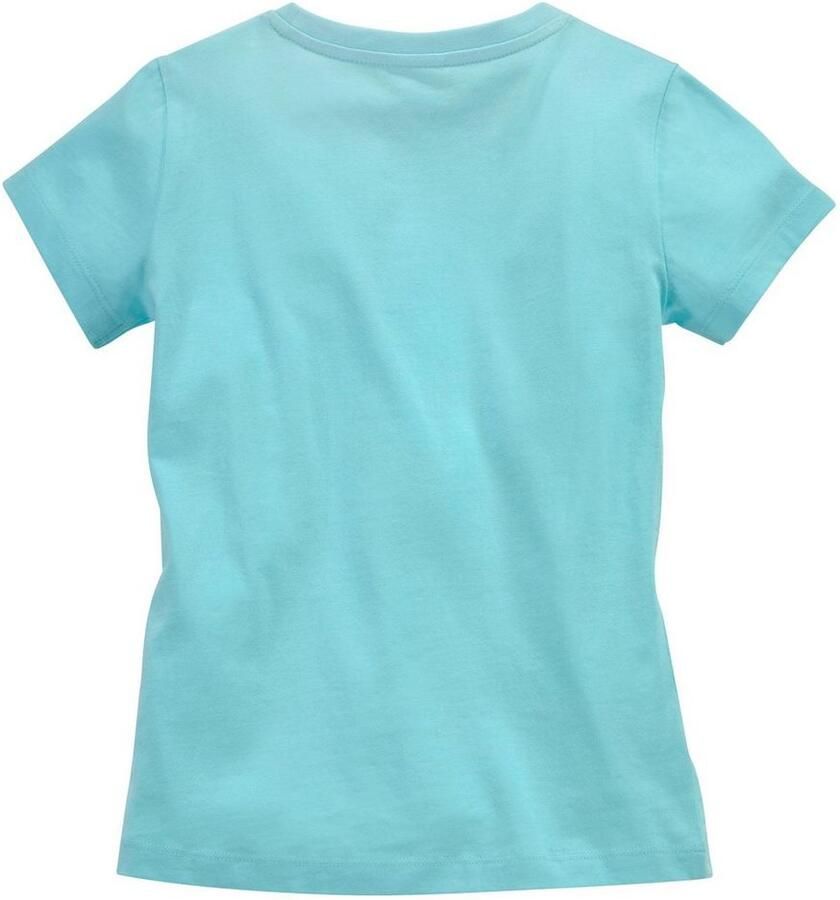 KangaROOS T-shirt Met paillettenapplicatie Korte mouwen getailleerde snit met logoprint en pailletten